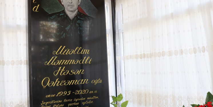 Vətən müharibəsi şəhidi Məmmədli Həsən Qəhrəman oğlunun şəhadətinin üçüncü ildönümü mərasimi keçirilib