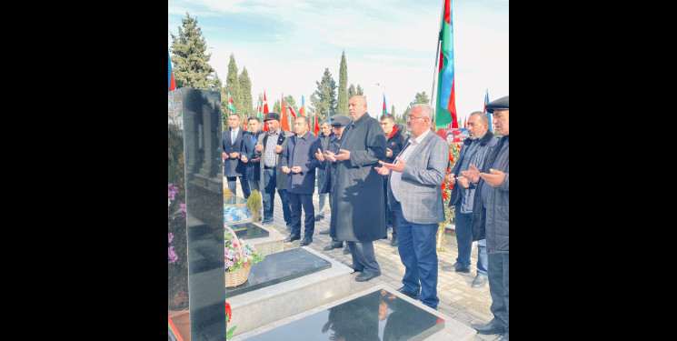 Vətən müharibəsi şəhidi Musayev Ayxan Mehman oğlunun şəhadətinin üçüncü ildönümü mərasimi keçirilib