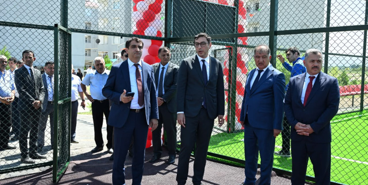 Samuxda “Sağlam məhəllə” layihəsi çərçivəsində yeni İdman zonasının açılışı keçirilib